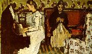 Paul Cezanne Girl at the Piano Sweden oil painting artist
